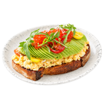 toast-cu-avocado-si-omleta-de-cocos